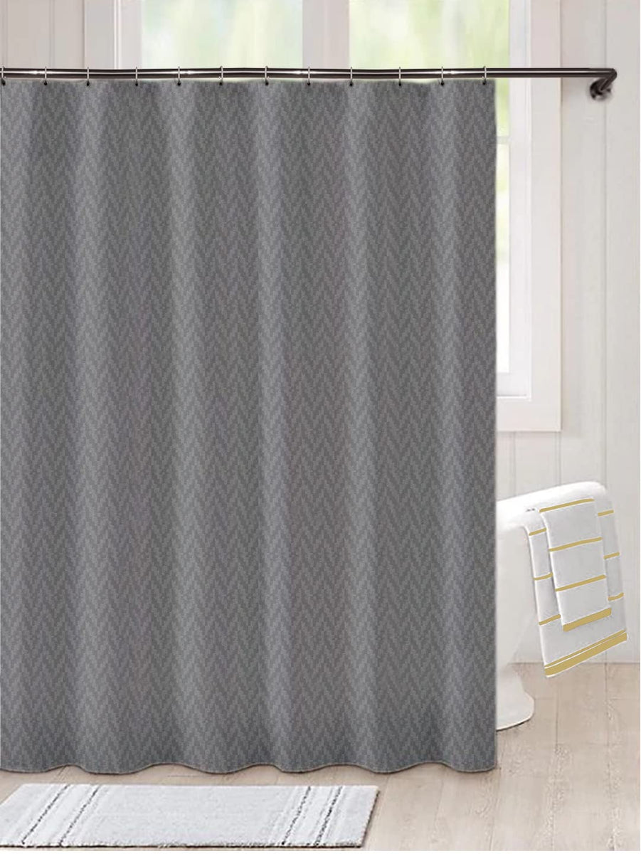 Beige 71x77 Hookless Major Shower Curtains Weighted Magnets
