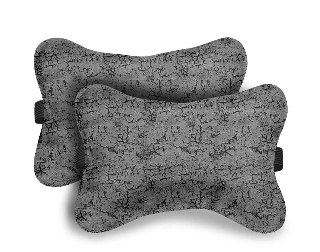 Cheap Adjustable Black Soft Velvet Car Seat Headrest Neck Support Pillow